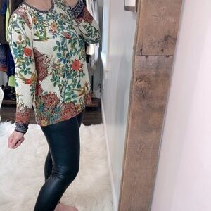 Johnny Was floral top size medium